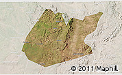 Satellite 3D Map of Pedro II, lighten