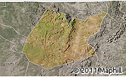 Satellite 3D Map of Pedro II, semi-desaturated