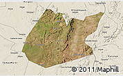 Satellite 3D Map of Pedro II, shaded relief outside