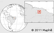 Blank Location Map of Pedro II, highlighted country