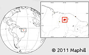 Blank Location Map of Pedro II