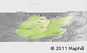 Physical Panoramic Map of Pedro II, desaturated