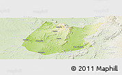 Physical Panoramic Map of Pedro II, lighten