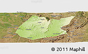 Physical Panoramic Map of Pedro II, satellite outside