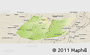 Physical Panoramic Map of Pedro II, shaded relief outside