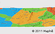 Political Panoramic Map of Pedro II