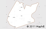 Classic Style Simple Map of Pedro II, cropped outside