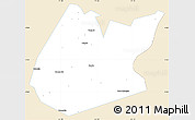 Classic Style Simple Map of Pedro II, single color outside