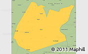 Savanna Style Simple Map of Pedro II