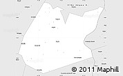 Silver Style Simple Map of Pedro II