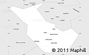 Silver Style Simple Map of Simplicio Mendes