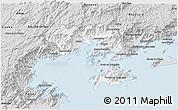 Silver Style 3D Map of Angra Dos Reis