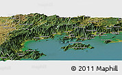Satellite Panoramic Map of Angra Dos Reis