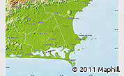 Physical Map of Cabo Frio