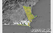 Satellite Map of Cabo Frio, desaturated