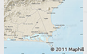 Shaded Relief Map of Cabo Frio