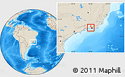 Shaded Relief Location Map of Nilopolis