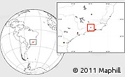 Blank Location Map of Volta Redonda