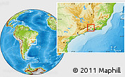 Physical Location Map of Volta Redonda