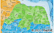 Political Shades Map of Rio Grande do Norte