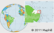 Political Location Map of Natal, highlighted parent region