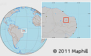 Gray Location Map of Patu