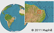 Satellite Location Map of Patu