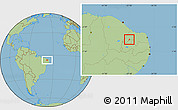 Savanna Style Location Map of Patu