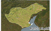 Satellite 3D Map of Arroio Grande, darken
