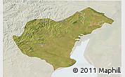 Satellite 3D Map of Arroio Grande, lighten