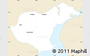 Classic Style Simple Map of Arroio Grande, single color outside