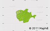 Physical Map of Barra do Ribeira, cropped outside