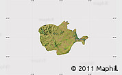 Satellite Map of Barra do Ribeira, cropped outside