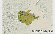 Satellite Map of Barra do Ribeira, lighten