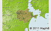Satellite Map of Barra do Ribeira, physical outside