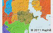 Satellite Map of Barra do Ribeira, political outside