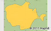 Savanna Style Simple Map of Barra do Ribeira, cropped outside