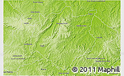 Physical 3D Map of Cacapava do Sul