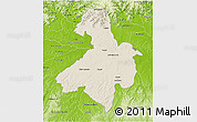 Shaded Relief 3D Map of Cachoeira do Sul, physical outside