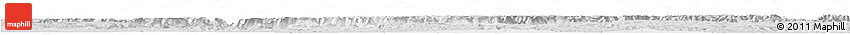 Silver Style Horizon Map of Cachoeira Do Sul