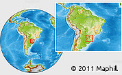 Physical Location Map of Condor, within the entire country