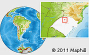 Physical Location Map of Condor, highlighted parent region