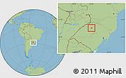 Savanna Style Location Map of Condor