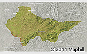 Satellite 3D Map of Erval, lighten, semi-desaturated