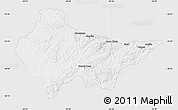 Silver Style Map of Erval, single color outside