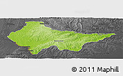 Physical Panoramic Map of Erval, darken, desaturated