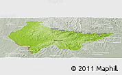 Physical Panoramic Map of Erval, lighten, semi-desaturated