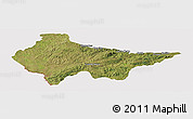 Satellite Panoramic Map of Erval, cropped outside
