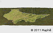 Satellite Panoramic Map of Erval, darken
