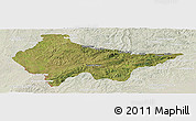 Satellite Panoramic Map of Erval, lighten